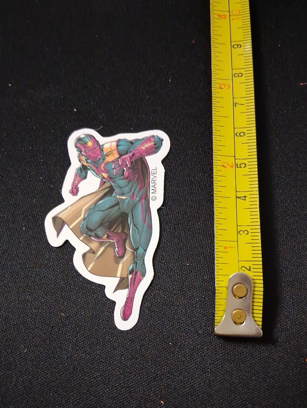 Marvel Vision Waterproof Sticker in Teal, Purple, Gold, Pink